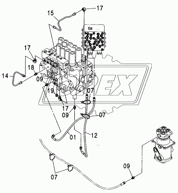 PILOT PIPING (C-2)<TRAVEL HEAT>