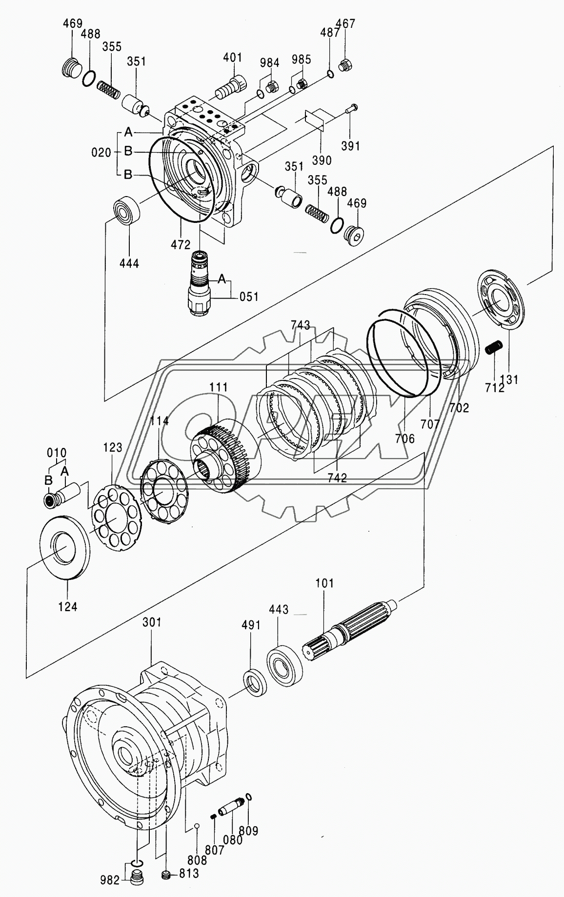 MOTOR, OIL (SWING)