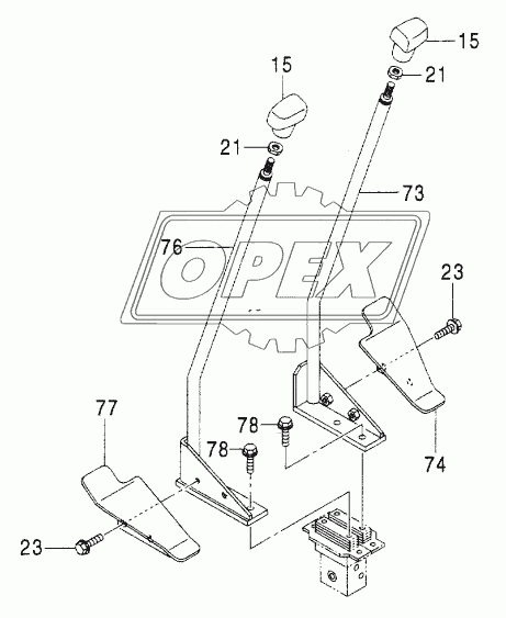 CONTROL LEVER (TRAVEL)