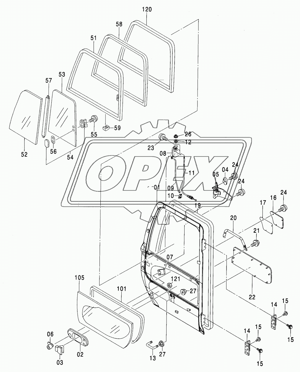 CAB (3) WITH VANDAL HOOK <280>