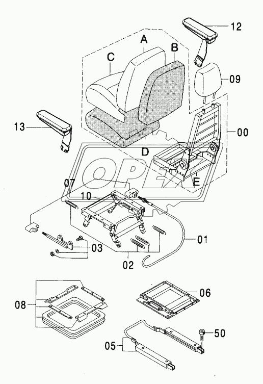 SEAT (CLOTH) STD