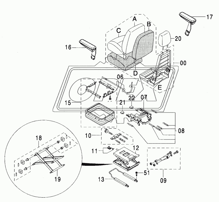 SUSPENSION SEAT (VINIL)