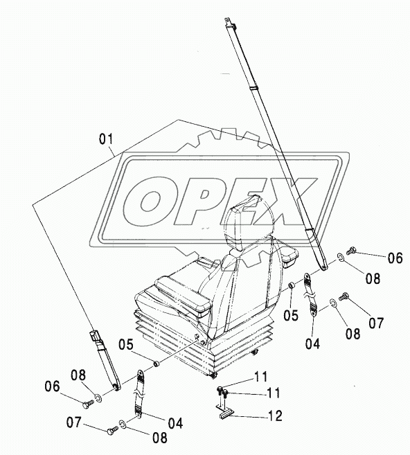 SEAT BELT (SUSPENSION SEAT)