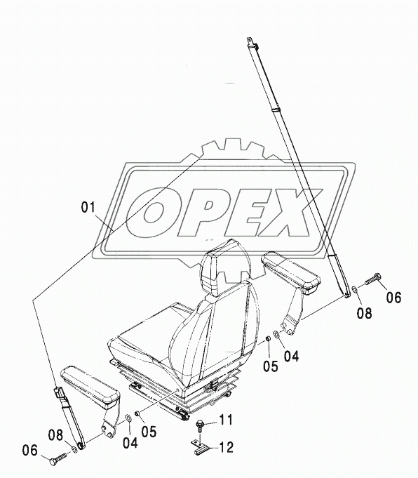 SEAT BELT (AIR-SUSPENSION SEAT) <280>