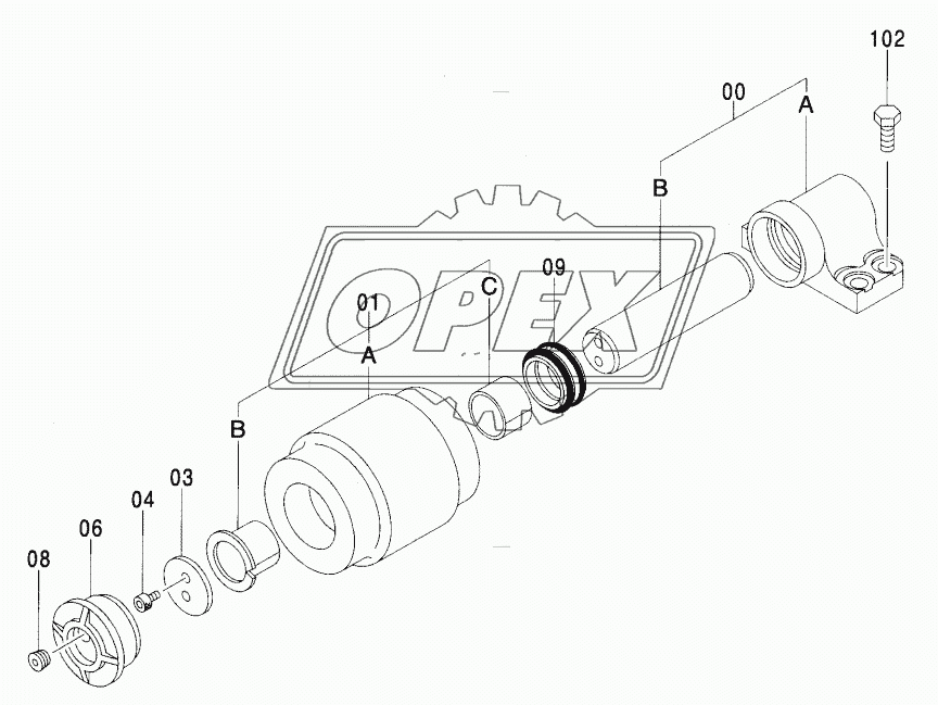 UPPER ROLLER EU2