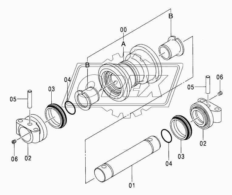 LOWER ROLLER (STD. TRACK) STD, NA