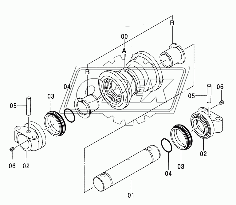 LOWER ROLLER (NARROW LC TRACK) STD,NA,EU1