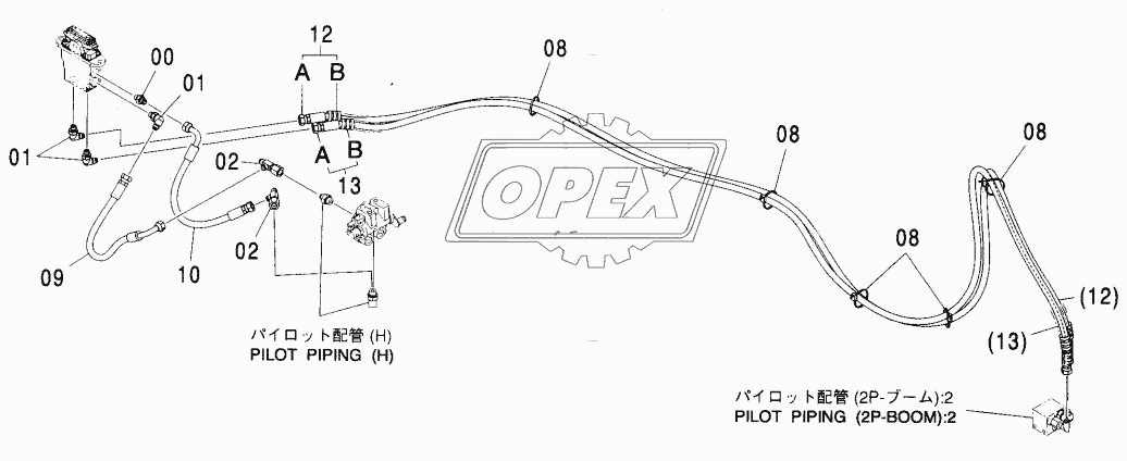 PILOT PIPING (2P-BOOM):1