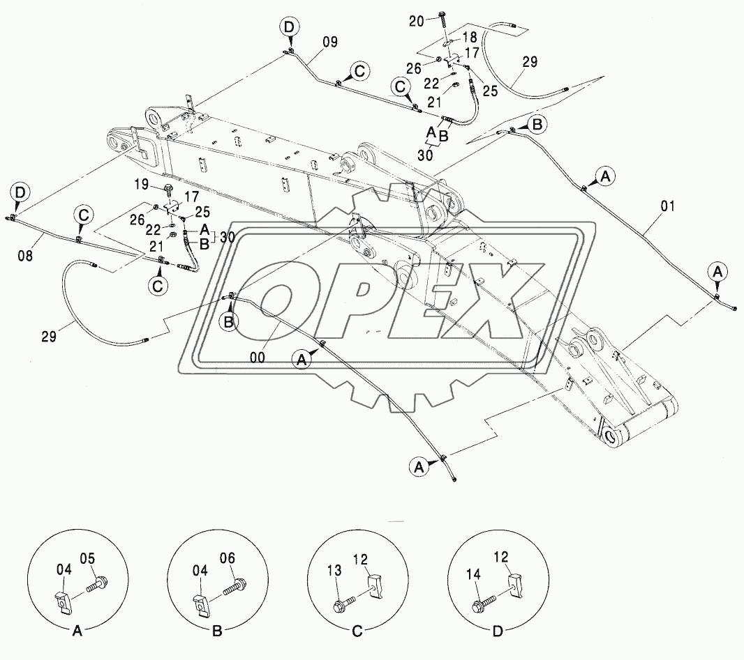 QUICKHITCH PIPING 2P-BOOM<280>