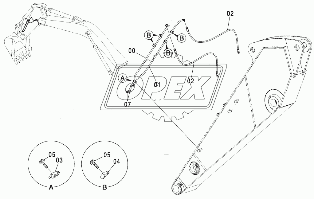 QUICKHITCH PIPING (2.4M ARM)<280>