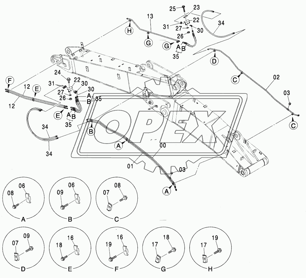 ASSIST PIPING (2P-BOOM)<280>