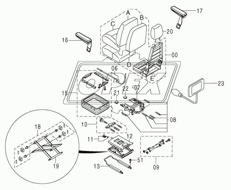 SUSPENSION SEAT (CLOTH)