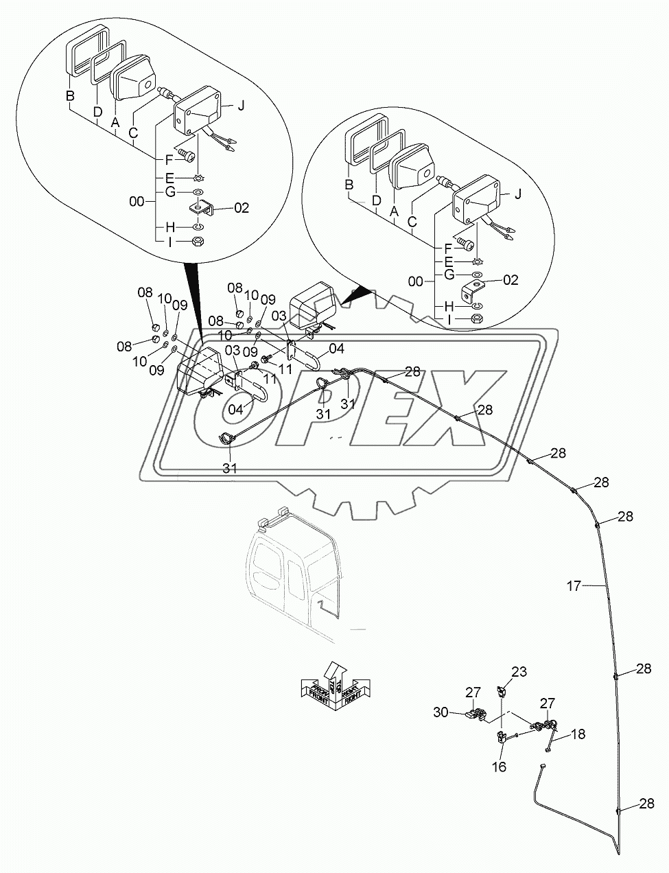 FRONT HEAD LAMP (2 LAMP)