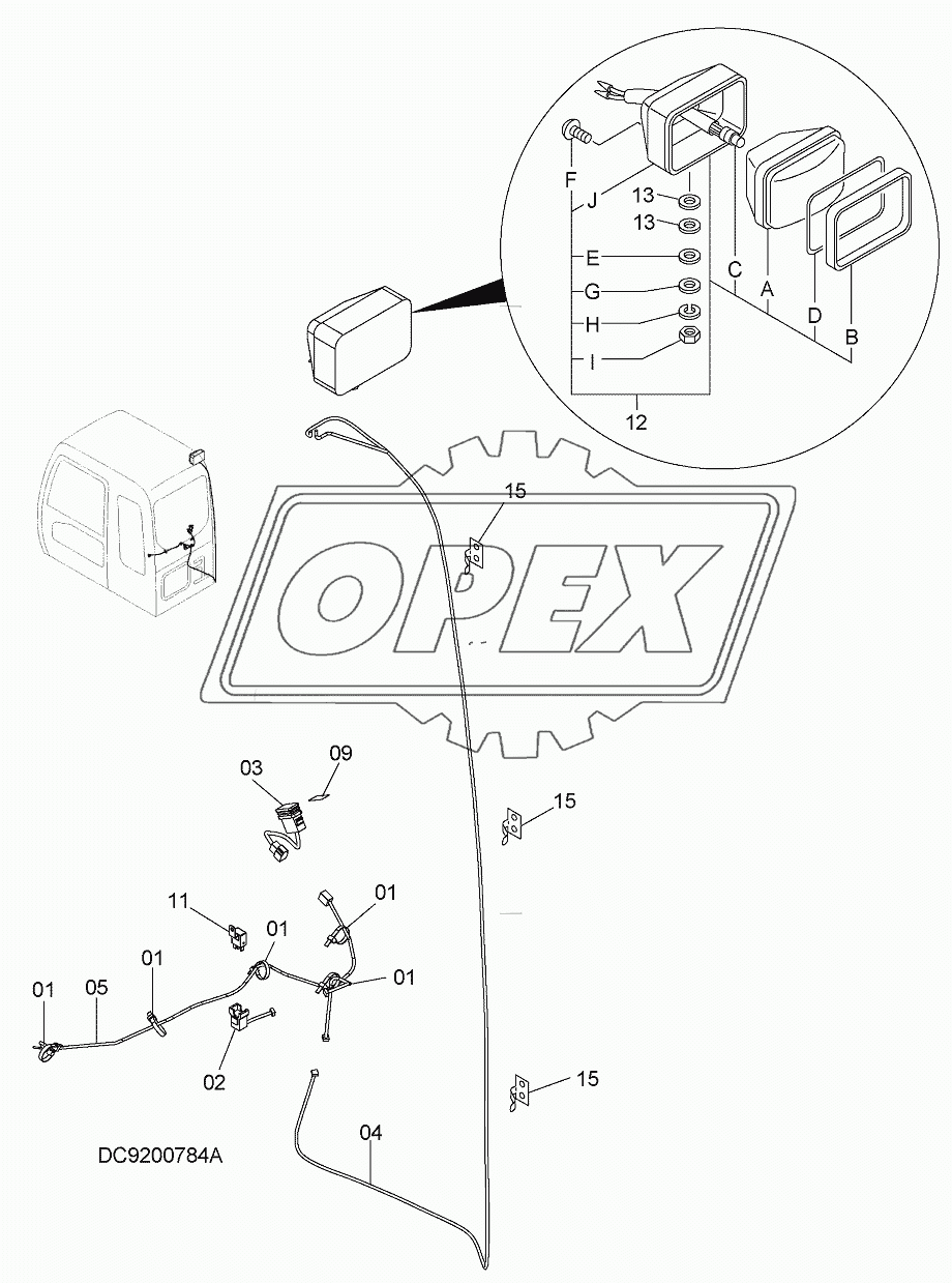 REAR HEAD LAMP (1 LAMP)