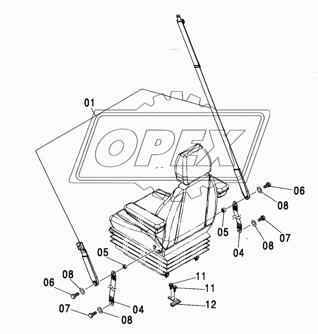 SEAT BELT (SUSPENSION SEAT)