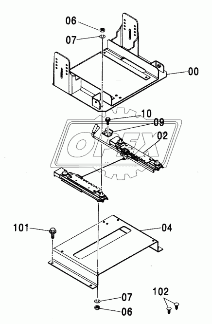 SEAT STAND (SUSPENSION) <330, H, K, MTH> 1