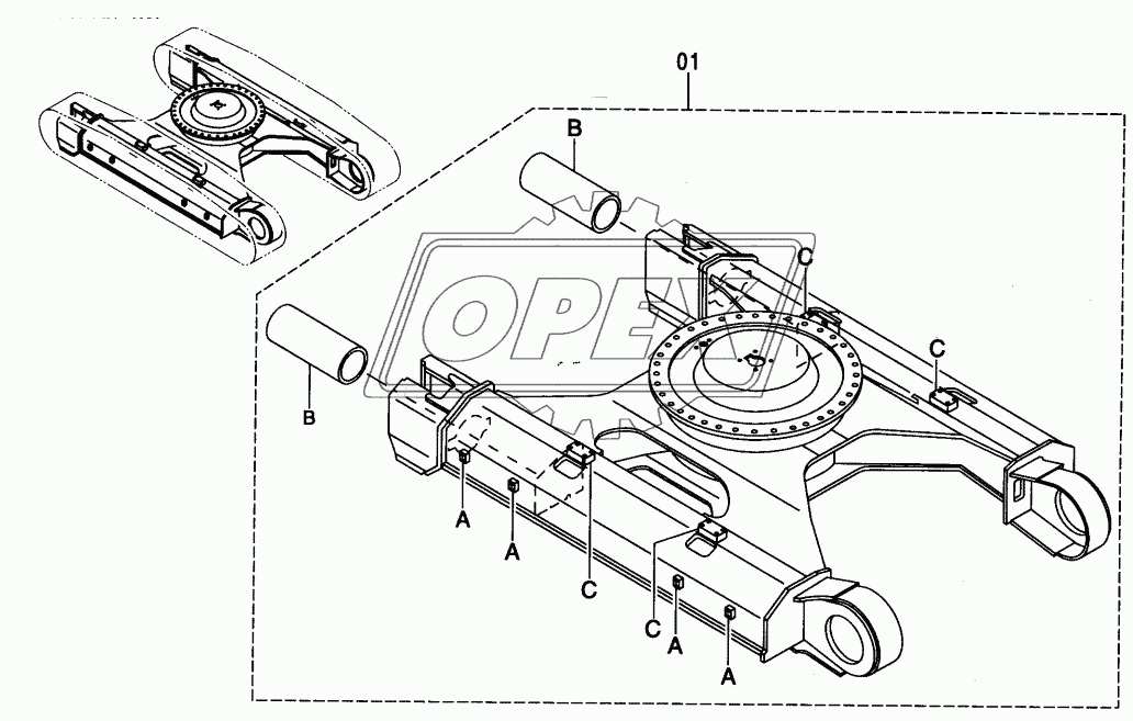 TRACK FRAME (LC TRACK)