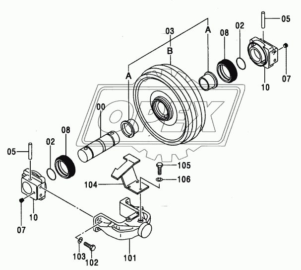 FRONT IDLER (L) <MTH (EU4)>