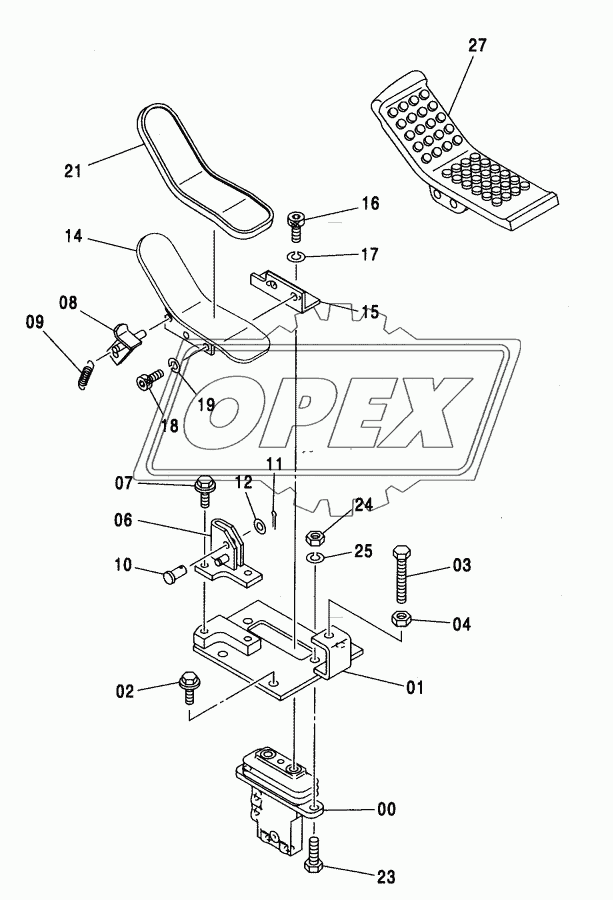 CONTROL PEDAL (2P-B00M) <350>