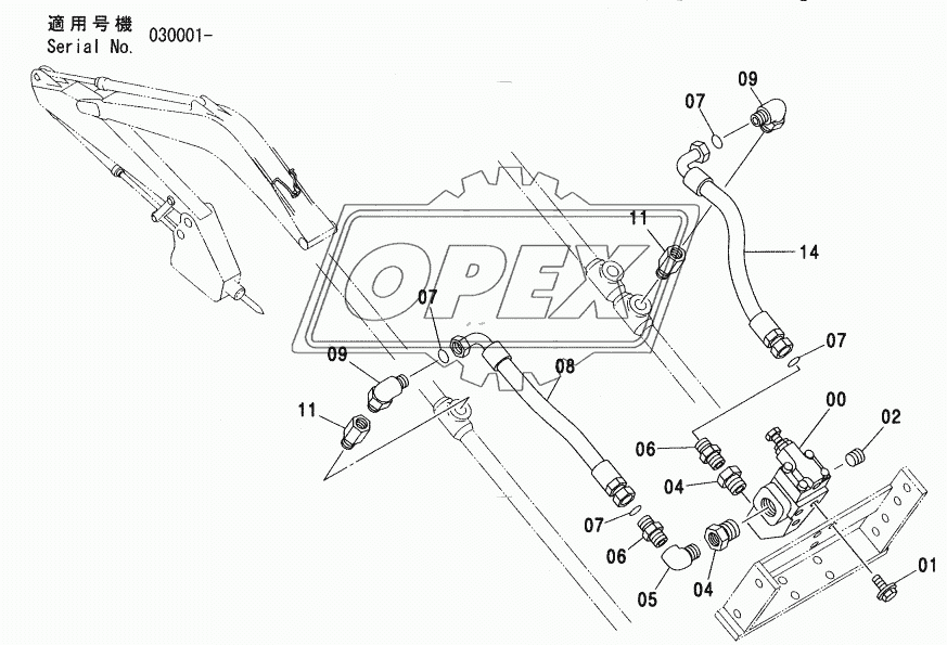 HSB BREAKER PIPING (BREAKER & CRUSHER) (MONO BOOM)