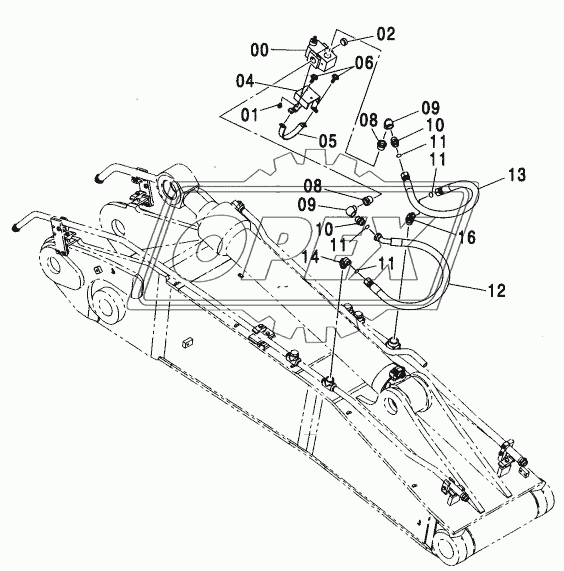 HSB BREAKER PIPING (BREAKER & CRUSHER) (2P-B00M) <350>