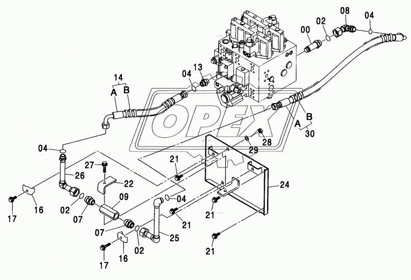 MAIN PIPING (FLOW PATE SELECTOR)