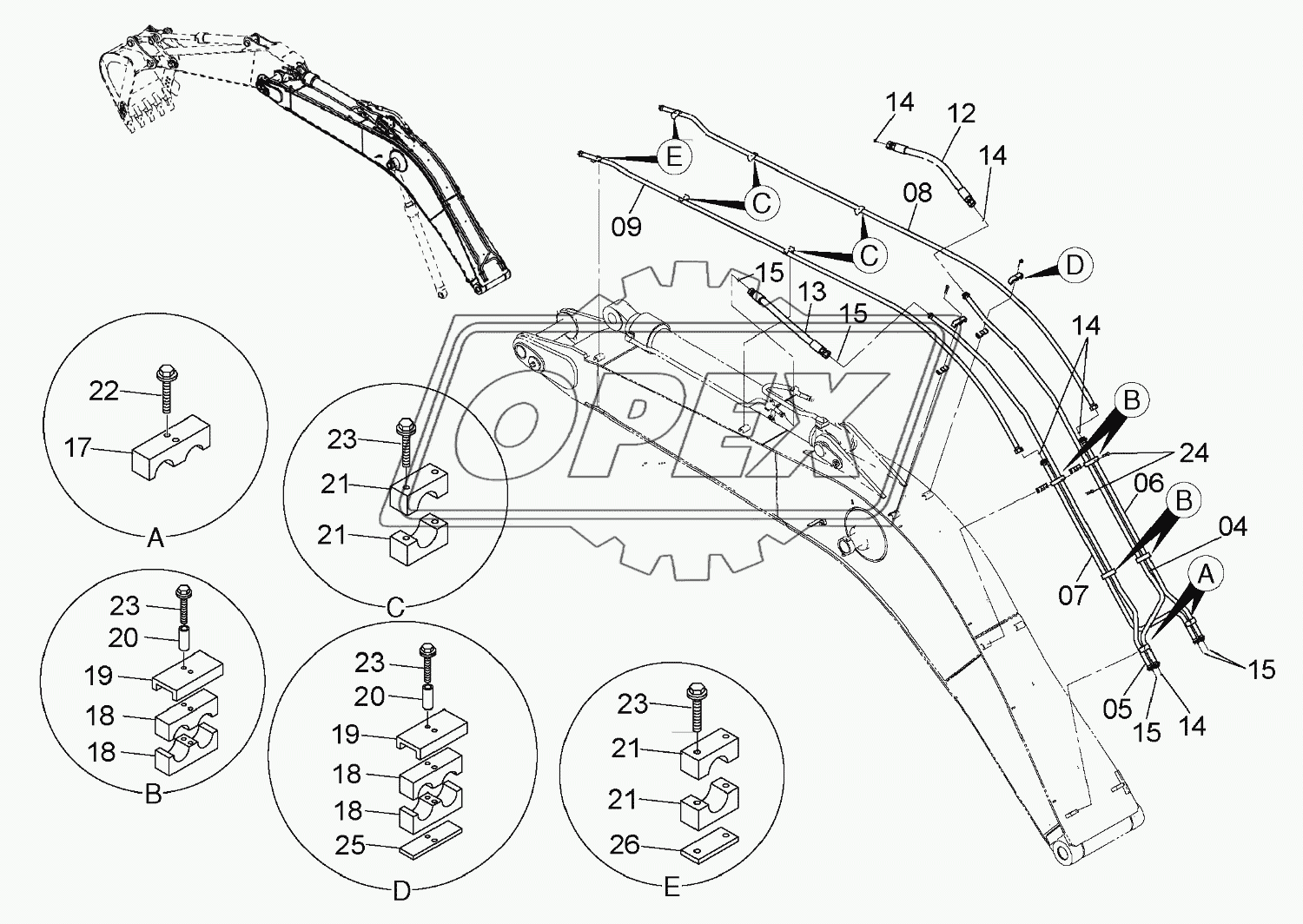 FRONT PIPING <R>