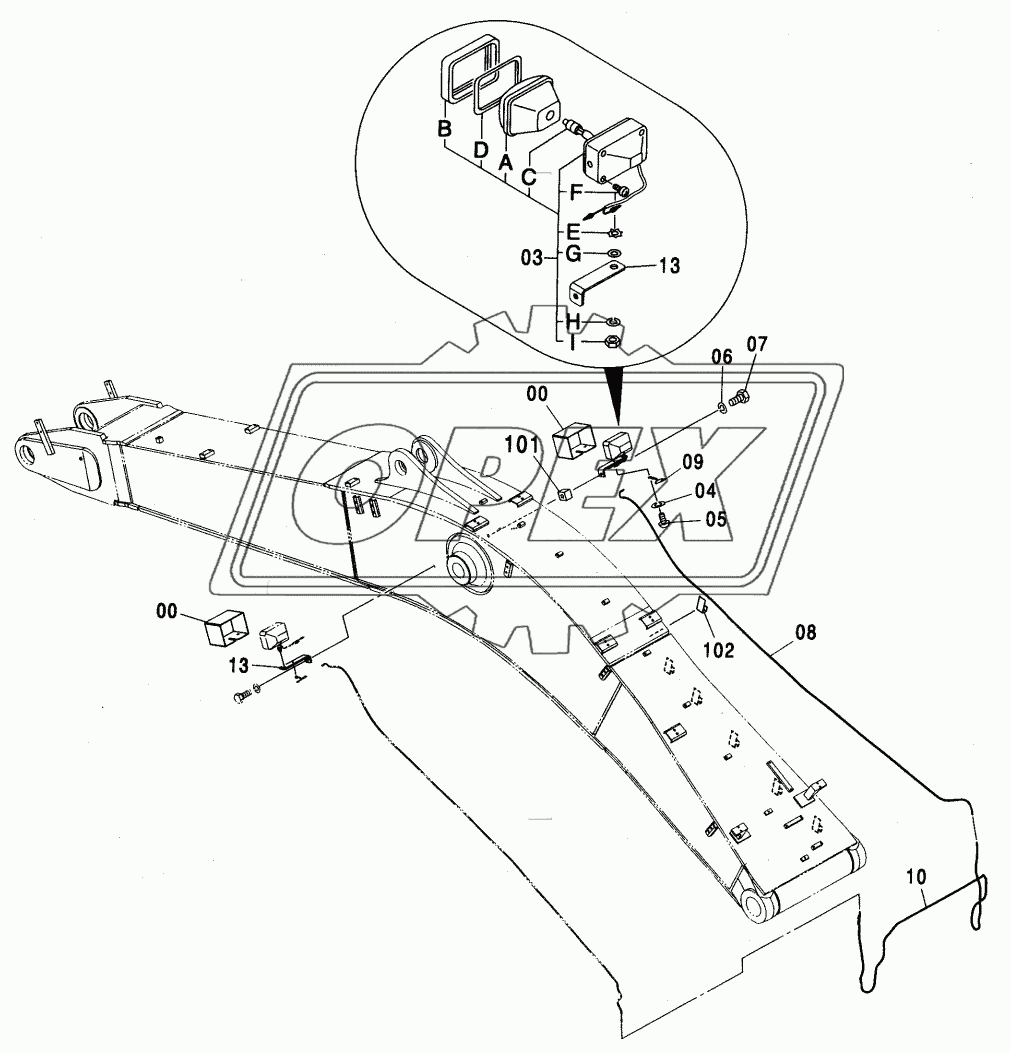 BOOM LIGHT (R) (WITH LIGHT COVER) <460>