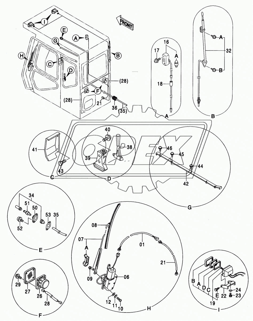 CAB PARTS <H.MTH>