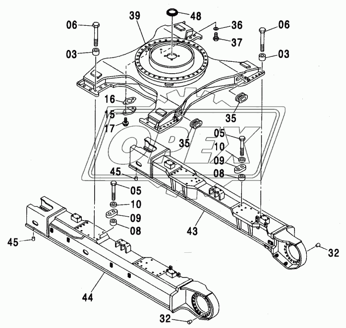 TRACK FRAME (LC TRACK) <450LC, 450LCH>