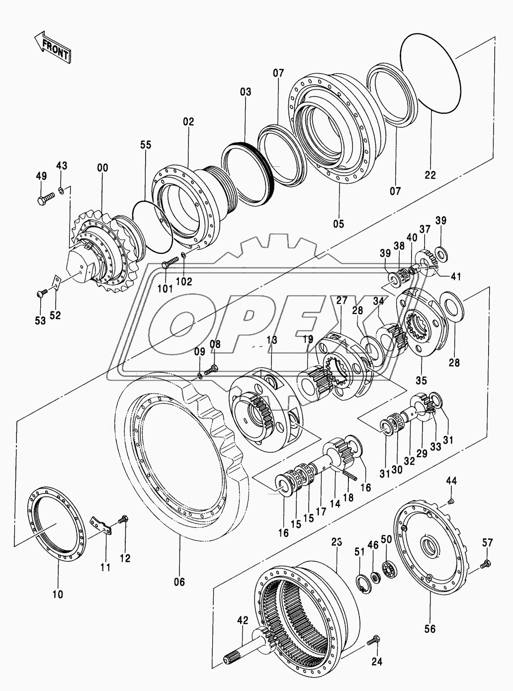 TRAVEL DEVICE (STD. TRACK, LC TRACK)