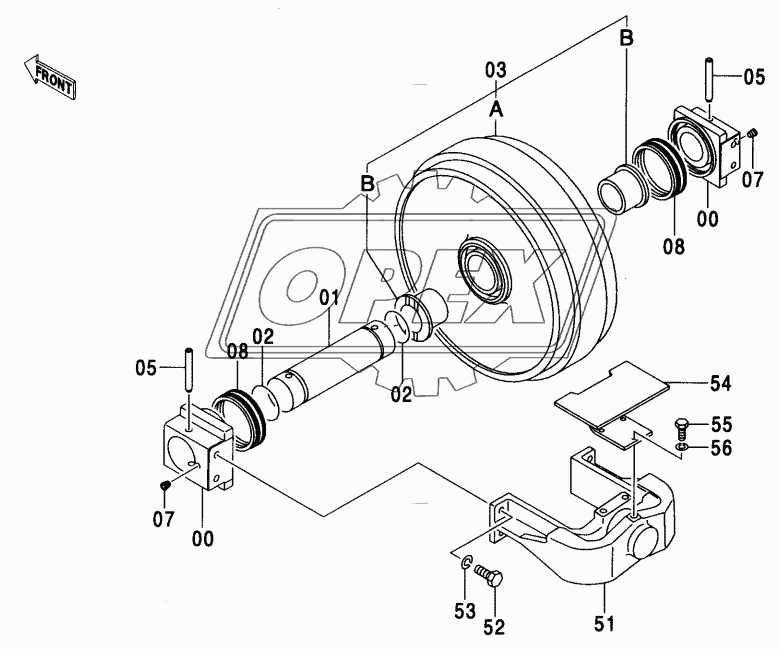 FRONT IDLER (MT TRACK)