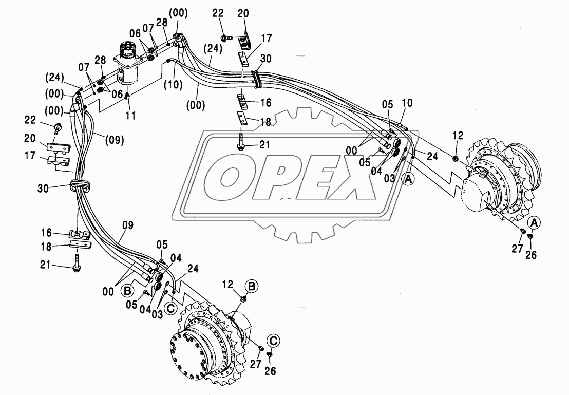 TRAVEL PIPING (LC TRACK, MT TRACK)