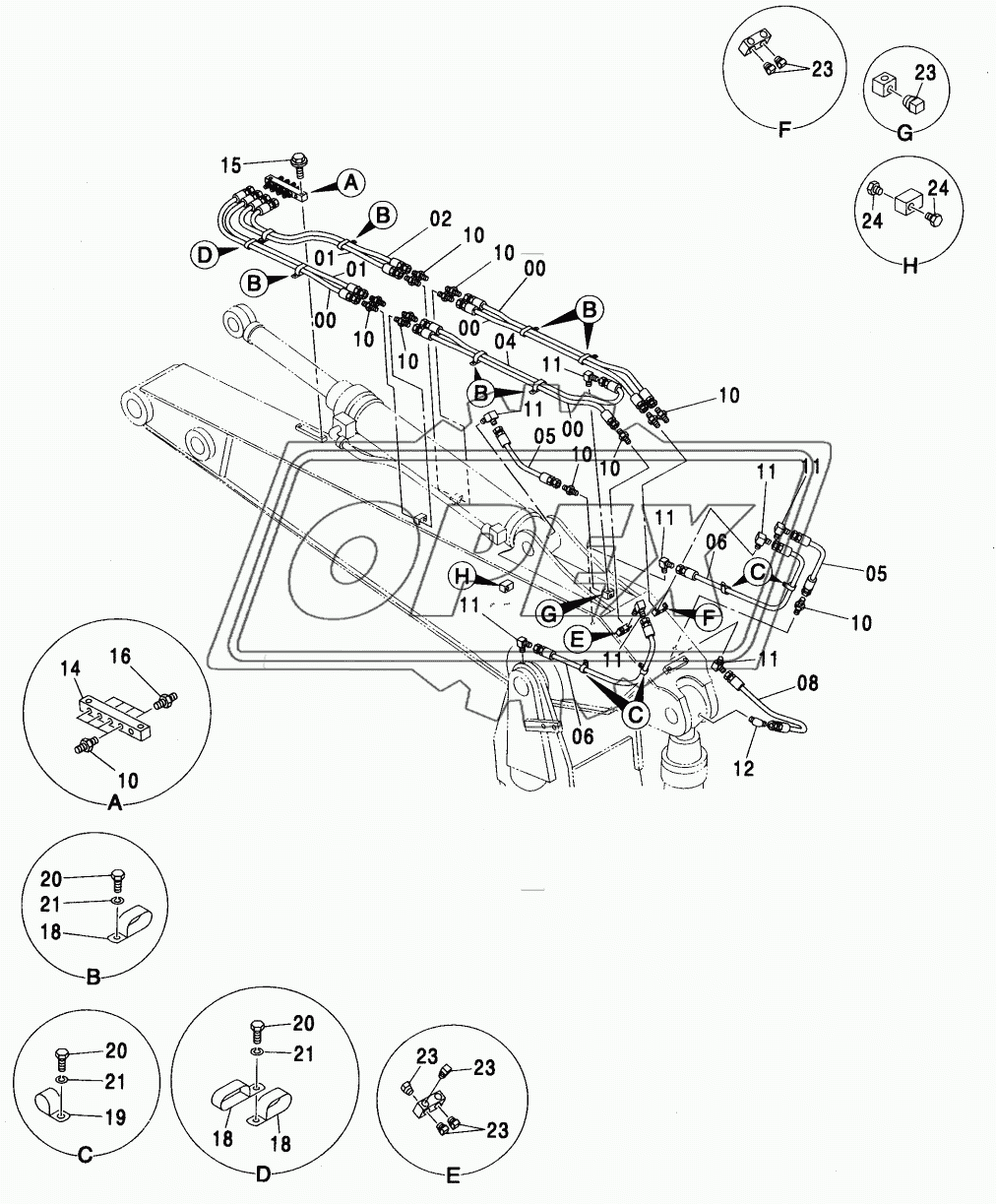 LUBRICATE PIPING (ARM)