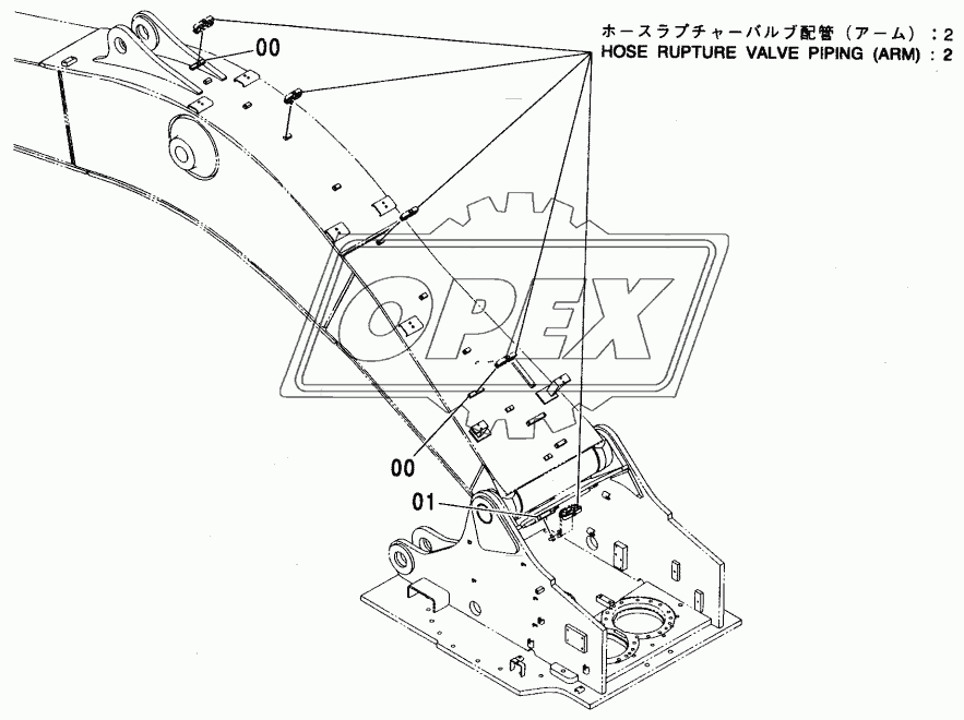 HOSE RUPTURE VALVE PIPING (ARM): 3