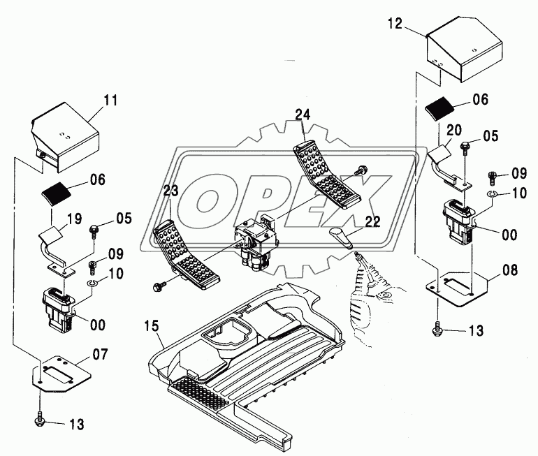 LOADER CONTROL LEVER <450, H, MT, MTH>