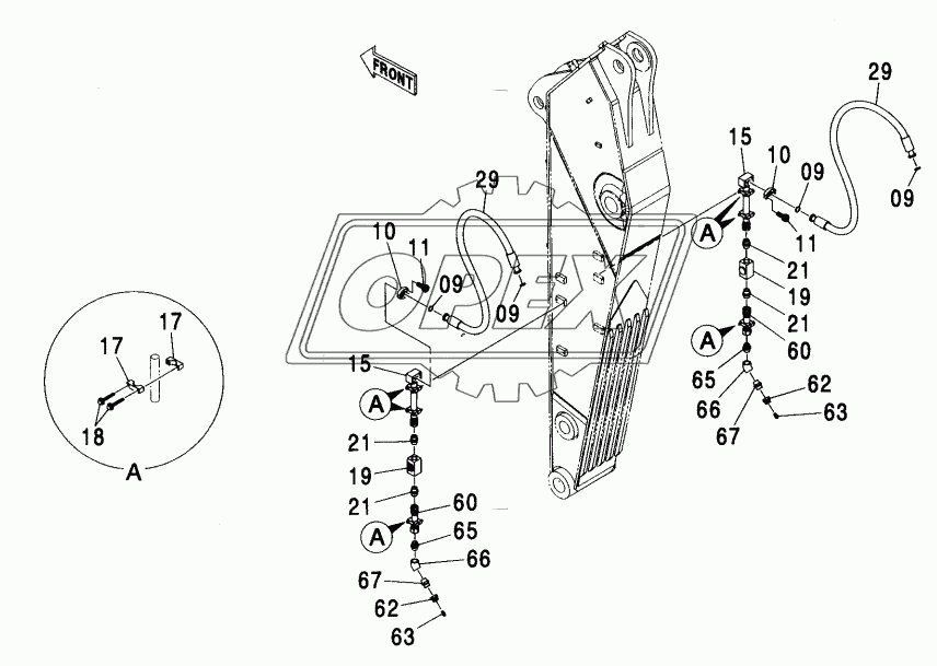 ARM PIPING (BE ARM) (BREAKER & CRUSHER)