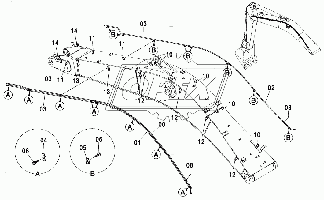 ASSIST PIPING (STD. BOOM, H BOOM)