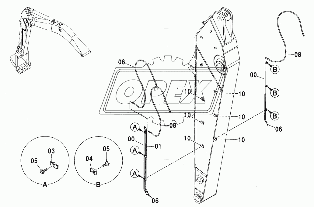 ASSIST PIPING (SEMI-LONG ARM)