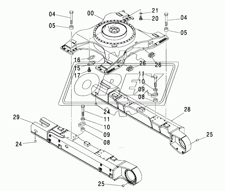 TRACK FRAME (LC TRACK)