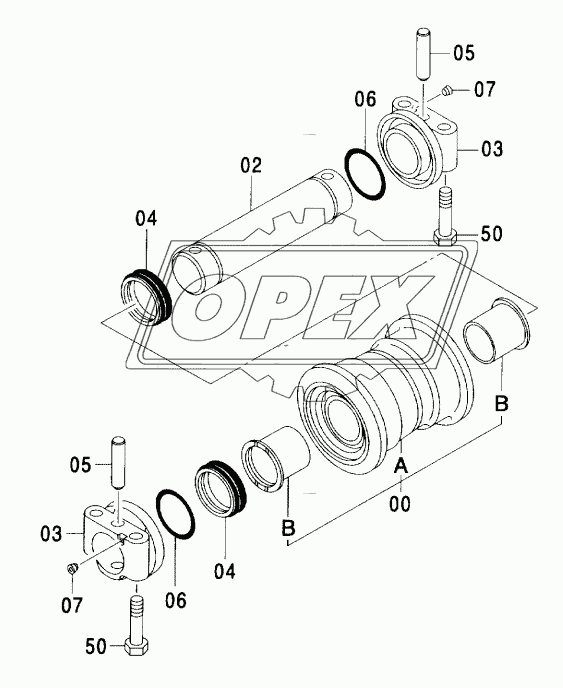 LOWER ROLLER (STD. TRACK)