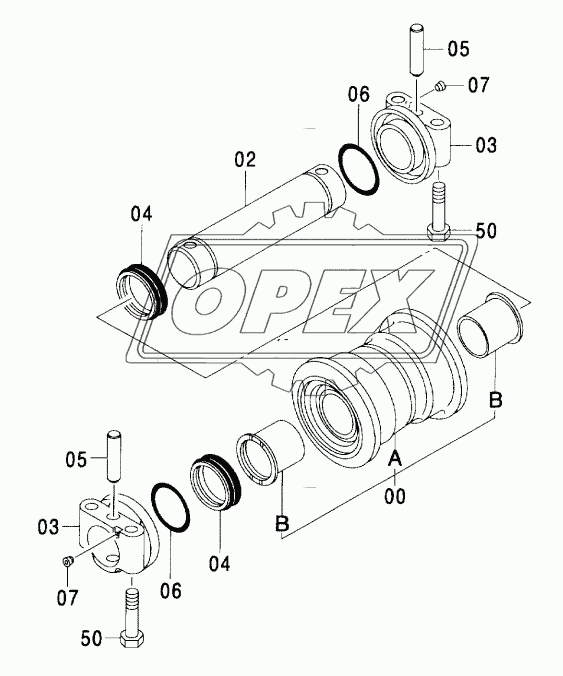 LOWER ROLLER (LC TRACK)