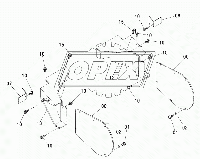 TRAVEL PIPING COVER (STD. TRACK)