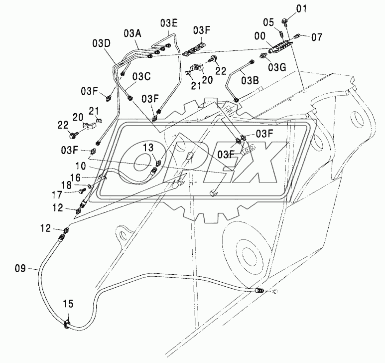 AUTO. LUBRICATE SYSTEM (HD ARM)