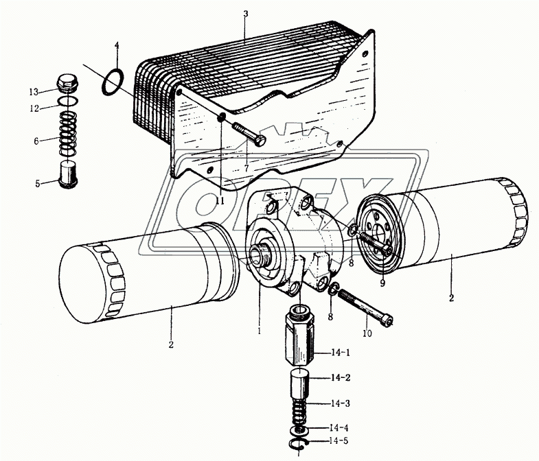 Масляный насос и масляный фильтр (2) WD615