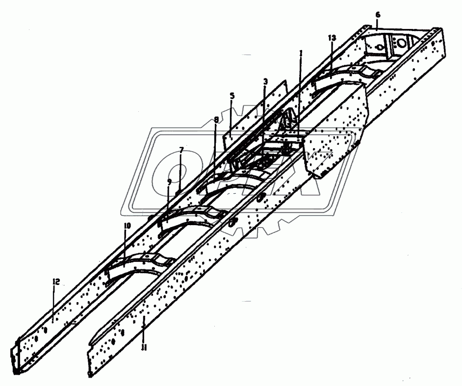 Рама самосвала 8x4 1