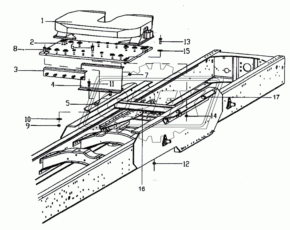 Седельное устройство 6x4,  6x6,  8x4