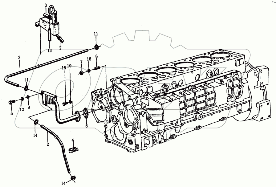 Блок цилиндров WD615