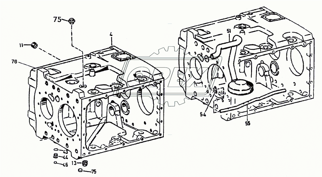 Корпус коробки передач ZF