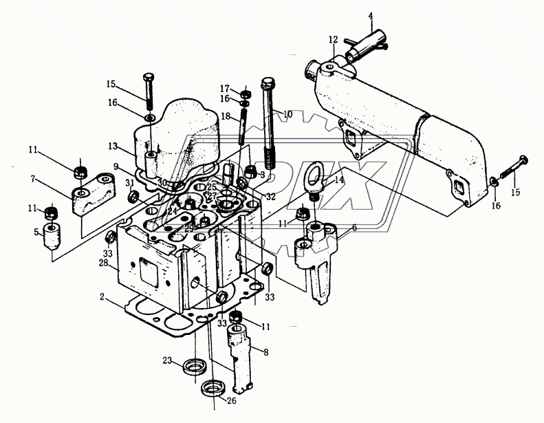 Головка цилиндров WD615